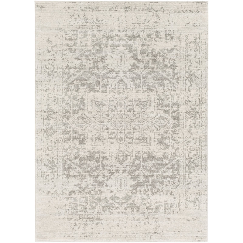 Mistana™ Hillsby Performance Charcoal/Medium Gray/Light Beige Rug & Reviews Wayfair